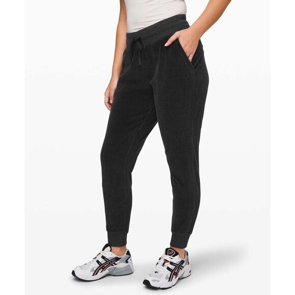Lululemon Warm Down Jogger *Velour in Heathered Black 4